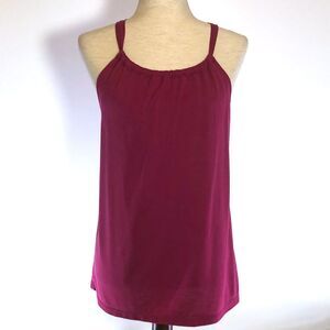 Old Navy Pink Drawstring Knit Modal Tank Top SM